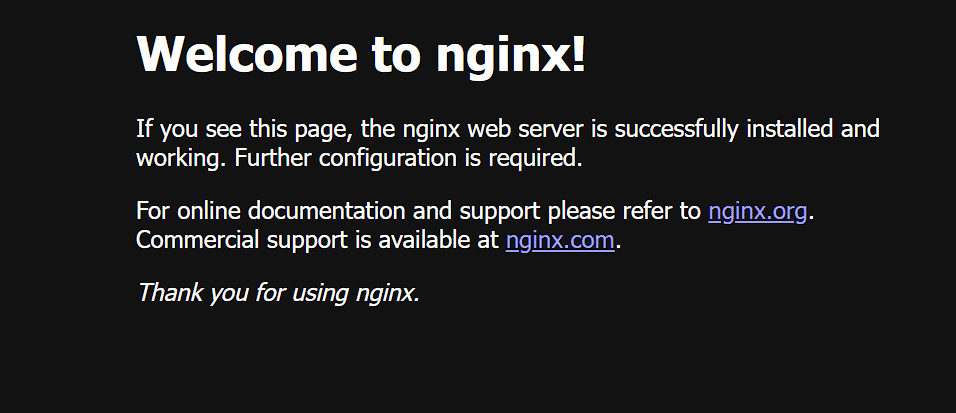 nginx server on Ubuntu
