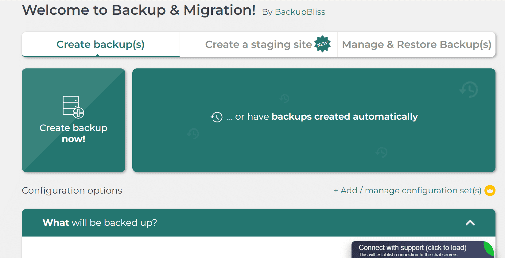 create wordpress backup