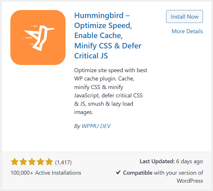 Hummingbird cache plugin