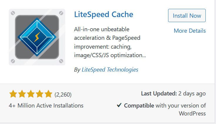 LiteSpeed cache