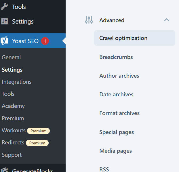 Disable archives and feeds in wordpress